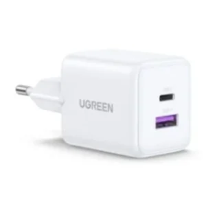 מטען קיר UGREEN X516 65015 | 30W GaN | ‏USB-C ו־USB-A | שתי יציאות | לבן – תמונת מוצר
