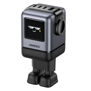 מטען קיר UGREEN UNO X688 45515 | ‏GaN 100W | שלוש USB-C ו־USB-A | תצוגת TFT