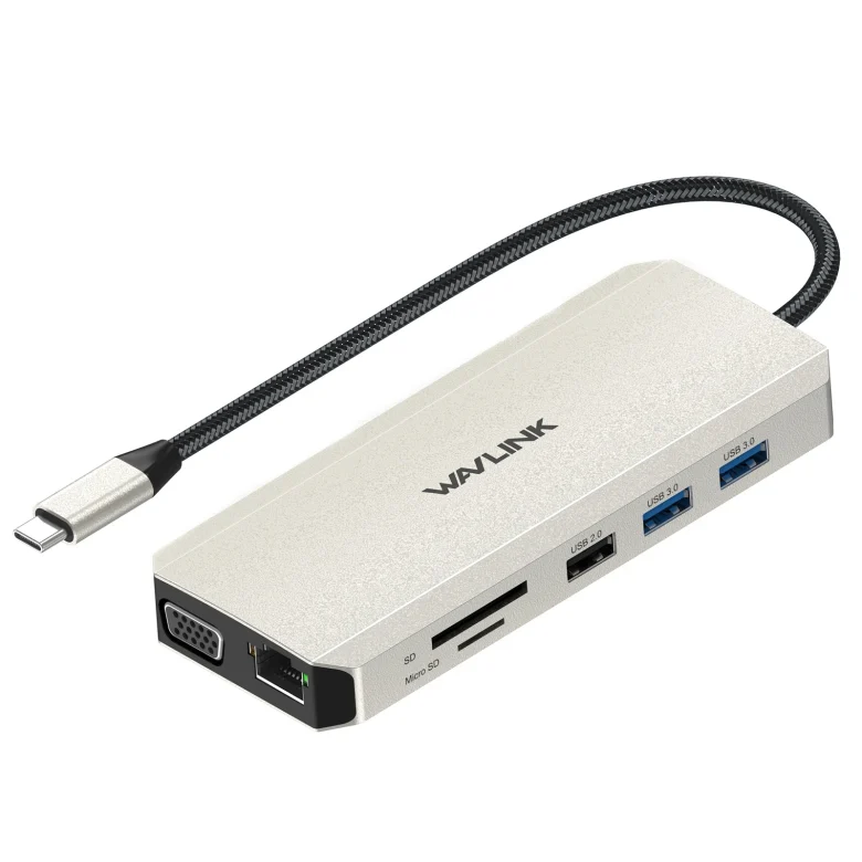 תחנת עגינה WL-UMD301 USB-C 4K Triple Display Docking Station | WL-UMD301 | USB-C PD 85W | 12 יציאות | 4K | Gigabit Ethernet