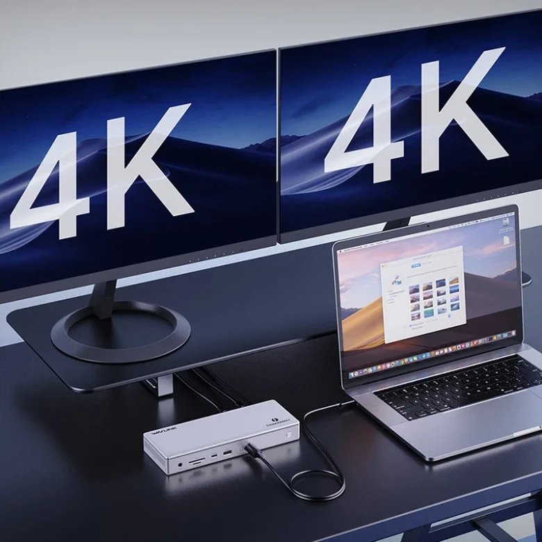 תחנת עגינה ThunderDock Elite WL-UTD45 | WL-UTD45 | Thunderbolt 4 | 96W PD | 3x 4K@60Hz | 2.5G Ethernet