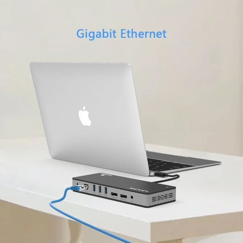 תחנת עגינה WL-UMD306 USB-C Triple Display 12-in-1 Dock | WL-UMD306 | USB-C PD 85W | 12 יציאות | 8K/4K@144Hz | 2.5G Ethernet