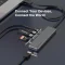 תחנת עגינה UHP3407 Aluminum USB C HUB | WL-UHP3407 | USB-C PD 100W | 4K@30Hz | USB 3.0 | HDMI