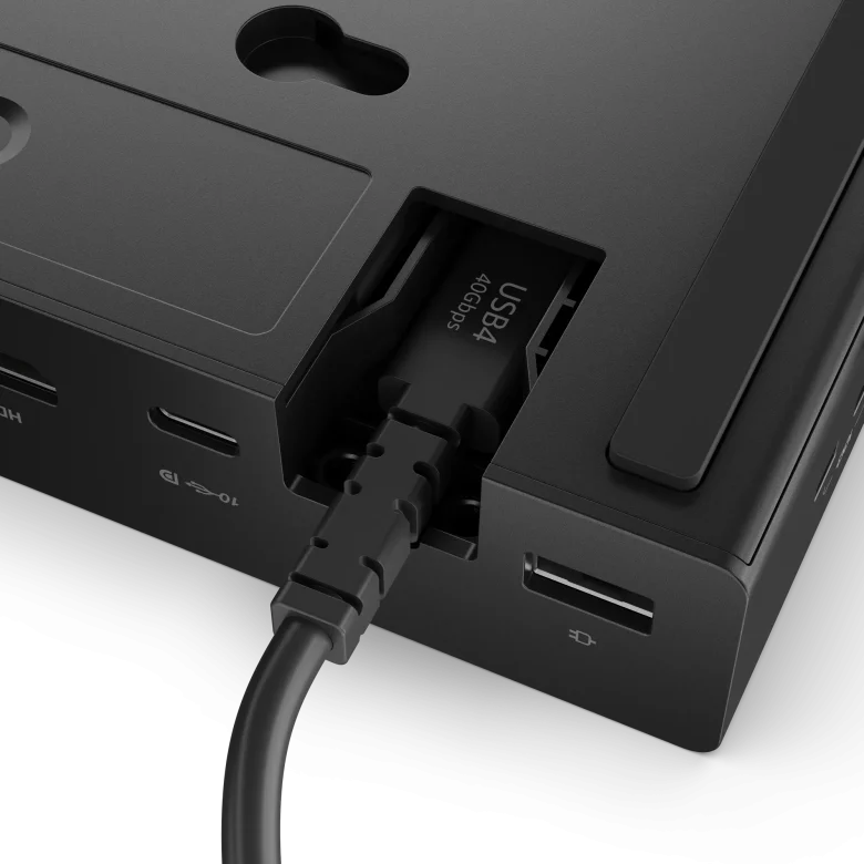 תחנת עגינה Lenovo ThinkPad USB4 Dock 5000 40BF0100IS 100W 65W 4 מסכים 4K USB4 פי סי אונליין 2