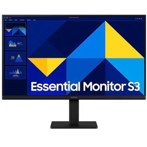 מסך מחשב | שטוח | 23.8" | Samsung Essential Monitor S3 S30GD | S24D300GAM | FHD | 100Hz | IPS | HDMI