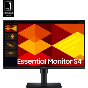 מסך מחשב | שטוח | 24" | Samsung Essential S4 S40GD Full HD | S24D408GAM | FHD | 100Hz | IPS | DisplayPort