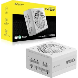 ספק כוח | Corsair RM1000e White | 1000W | 80 Plus Gold | Fully Modular
