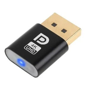 מתאם דמי DISPLAYPORT DUMMY PLUG תומך 1080P@60HZ / 4K@17HZ