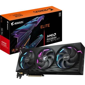 כרטיס מסך | Gigabyte AORUS Radeon RX9070 XT ELITE 16G | 16GB | GDDR6 | 2HDMI + 2DP | PCI-E 5.0