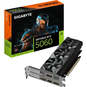 כרטיס מסך | Gigabyte GeForce RTX 5060 OC Low Profile | 8GB | GDDR7 | HDMI + 3DP | PCI-E 5.0