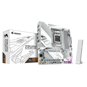 לוח אם | Gigabyte X870M AORUS ELITE WIFI7 ICE | DDR5 | Wi-Fi 7