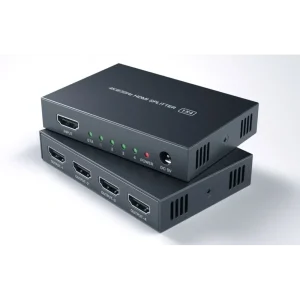 מפצל HDMI 1.4 מוגבר ל-4 מסכים בו זמנית תומך 4K@30hz איכותי