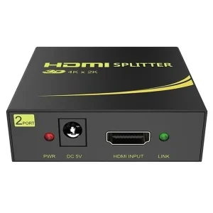 מפצל HDMI מוגבר ל-2 מסכים בו זמנית תומך 4K@30hz + 3D