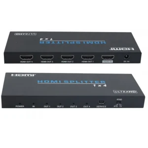 מפצל HDMI 2.0 מוגבר ל-4 מסכים בו זמנית תומך 4K@60Hz 4:4:4 + HDCP2.2