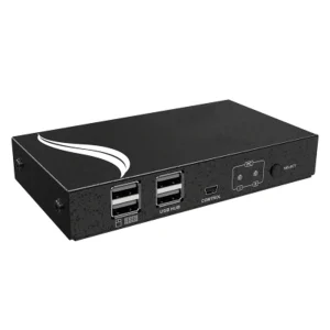 קופסת מיתוג KVM מ-2 מחשבים לעמדת עבודה אחת VGA + USB כולל כבלים
