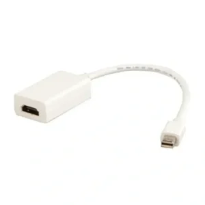 מתאם בכבל קצר MINI DISPLAY PORT ל-HDMI נקבה פסיבי תומך 1080P@60Hz ואודיו אקונומי