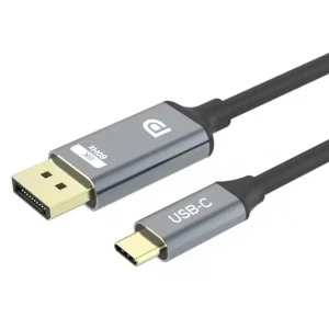 כבל USB C זכר ל-DISPLAYPORT זכר באורך 3 מטר תומך 4K@60HZ
