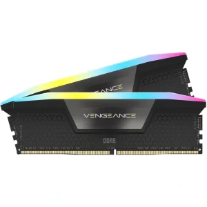 זיכרון למחשב נייח CORSAIR VENGEANCE RGB | 32GB (2x16GB) | DDR5 | 6000MHz | CL30 | XMP | DIMM