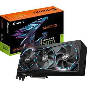 כרטיס מסך | Gigabyte AORUS GeForce RTX 5070 MASTER 12G | 12 GB | GDDR7 | HDMI + 3DP | PCI-E 5.0