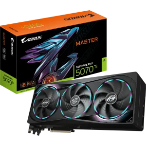 כרטיס מסך | Gigabyte AORUS GeForce RTX 5070 Ti MASTER 16G | 16GB | GDDR7 | HDMI + 3DP | PCI-E 5.0