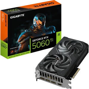 כרטיס מסך | Gigabyte GeForce RTX 5060 Ti WindForce 2 OC | 8 GB | GDDR7 | HDMI + 3DP | PCI-E 5.0