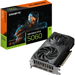 כרטיס מסך | Gigabyte GeForce RTX 5060 WINDFORCE MAX OC V2 | 8 GB | GDDR7 | HDMI + 3DP | PCI-E 5.0