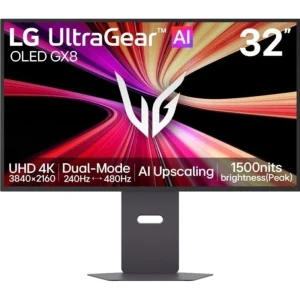 מסך מחשב | שטוח | 31.5" | LG UltraGear | 32GX870B-B | 4K UHD | OLED | USB-C 90W | SPK
