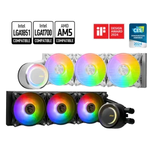 קירור נוזלי למעבד | לבן | MSI MAG CORELIQUID E360 | 360 mm | AM5/AM4/TR4/sTRx4 במלאי