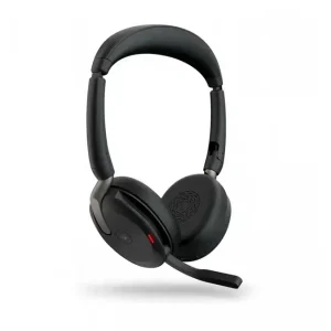 אוזניות אלחוטיות Jabra Evolve2 65 Flex Link380c MS Stereo Wireless Charger 26699-999-889