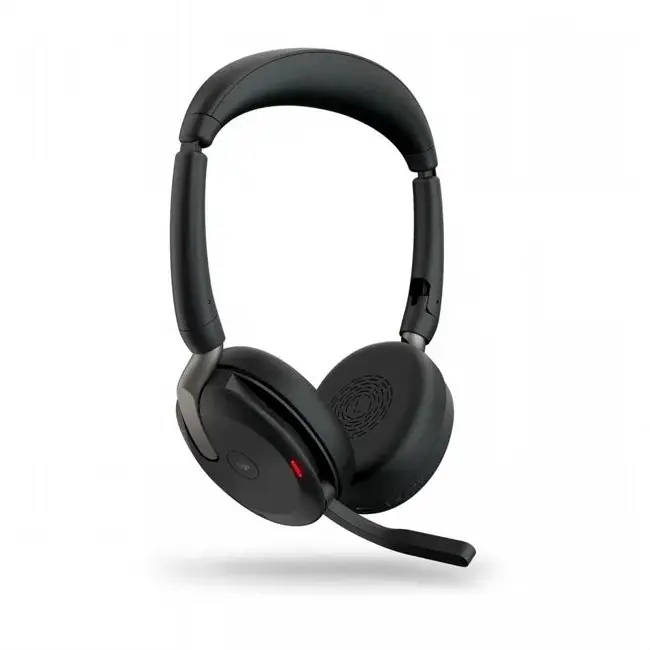 אוזניות אלחוטיות Jabra Evolve2 65 Flex Link380c MS Stereo Wireless Charger 26699-999-889