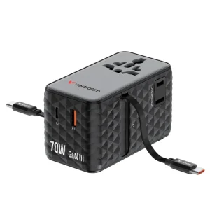 מתאם נסיעות Verbatim Charge 'n' Travel 30186 שחור