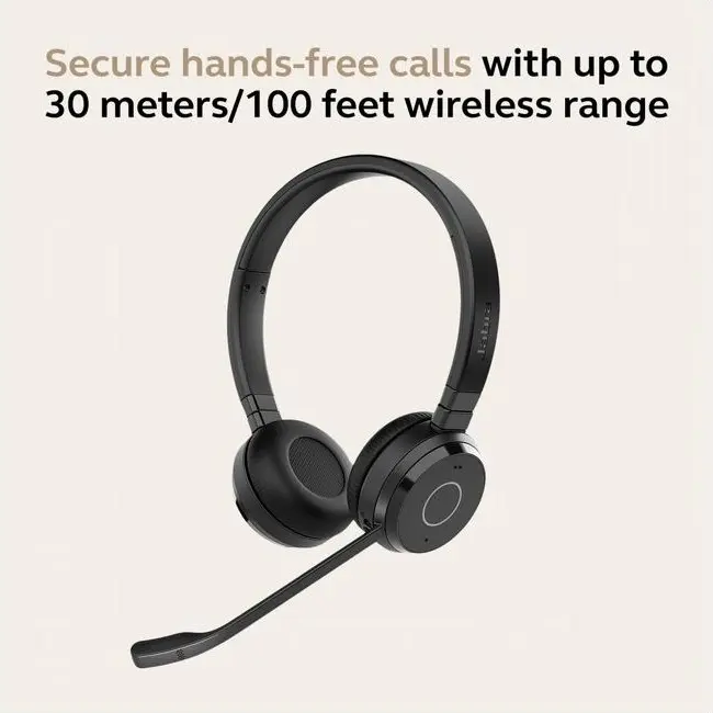 אוזניות אלחוטיות Jabra Evolve 65 TE Link 390a MS Stereo Headset 6699-833-309