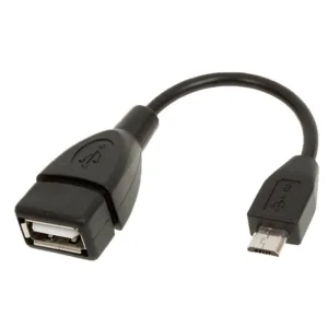 כבל OTG מ-MICRO USB B זכר - USB נקבה