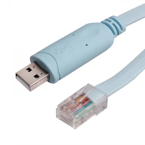 כבל קונסול USB - RJ45 לקינפוג מתגים באורך 1.8 מטר