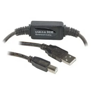 כבל USB2.0 מוגבר למדפסת A - B באורך 10 מטר