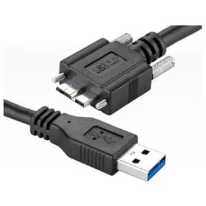 כבל USB3.0 A - MICRO B + SCREWS מקצועי + פריט 1 מטר