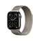 Apple Watch Series 11 42mm – טיטניום טבעי, Natural Milanese Loop – מבט אלכסוני