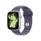 Apple Watch Series 11 46mm – אלומיניום כסף, Purple Fog Sport Band – מבט אלכסוני