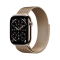 Apple Watch Series 11 42mm MF8Y4ZR/A – טיטניום זהב עם רצועת Gold Milanese Loop