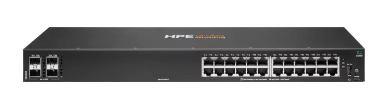 רכזת רשת / ממתג מנוהל HPE Aruba Networking CX 6000 24G 4SFP R8N88B