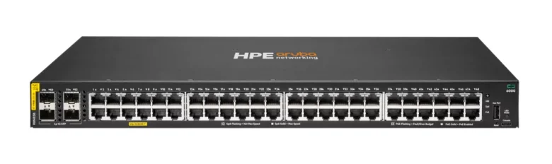 רכזת רשת / ממתג מנוהל PoE HPE Aruba CX 6000 48G 4SFP 370W R8N85B