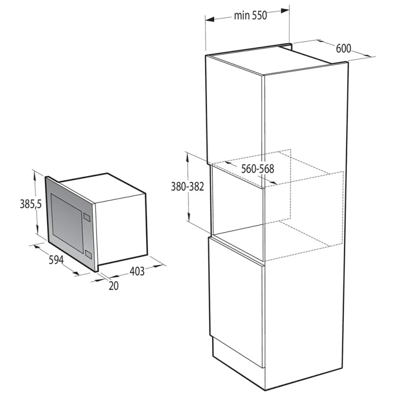 Hye Gorenje Bmi251sg3bg 3