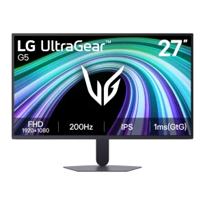 מסך LG UltraGear G5 27G523B-B – מבט קדמי