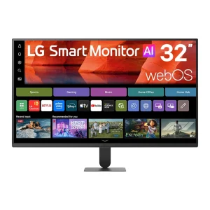 מסך חכם LG 32U501SB-B webOS – מבט קדמי