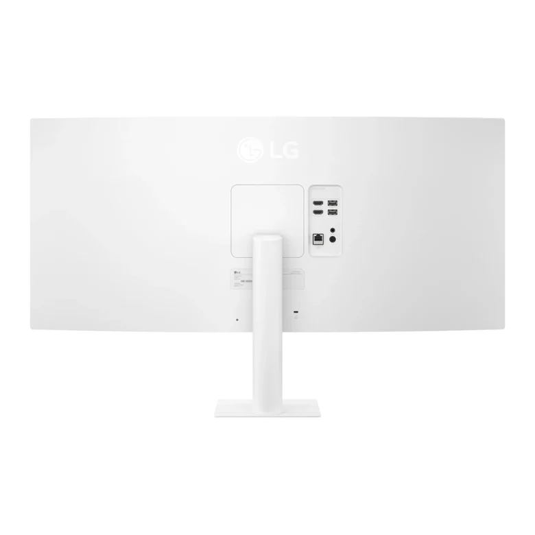 מסך חכם קעור LG 34U601SA-W לבן – מבט אחורי