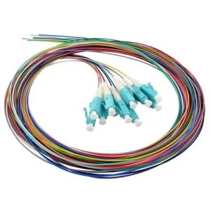 סט פיגטייל אופטי לריתוך 12 צבעים LC OM3 1.5M