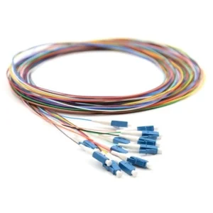 סט פיגטייל אופטי לריתוך 12 צבעים LC SM 1.5M