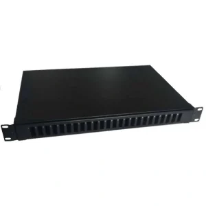 פנל אופטי 1U ל-24xSC כפול או 24xLC קוואד כולל מגש היתוך וברגים למתאמים