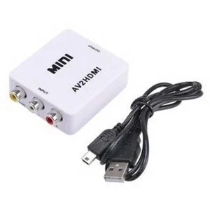 ממיר 3xRCA (וידאו+אודיו) ל-HDMI תומך 1080P