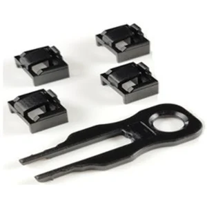 סט 4 חוסמי שקע RJ45 + מפתח אחד