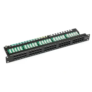 פנל טלפוניה 50 פורט CAT3 8P4C לארון 1U ''19